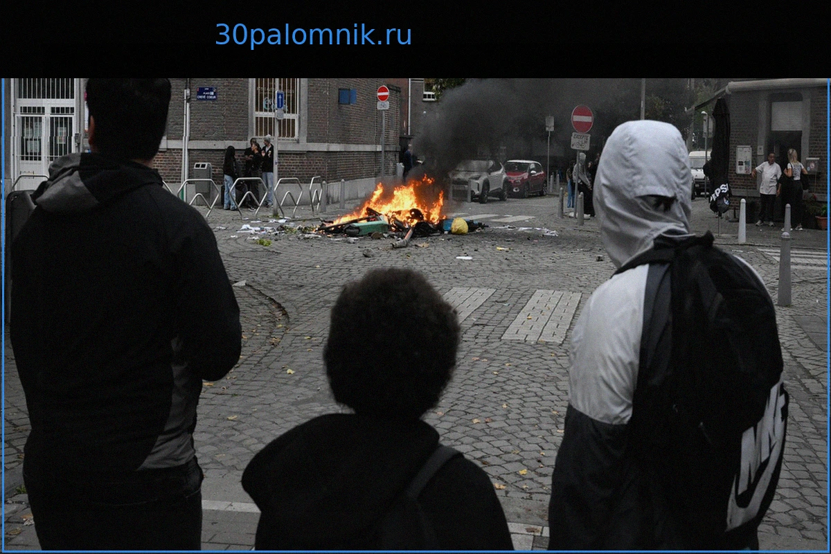 Протесты старшеклассников в Бельгии: беспорядки и погромы в городах