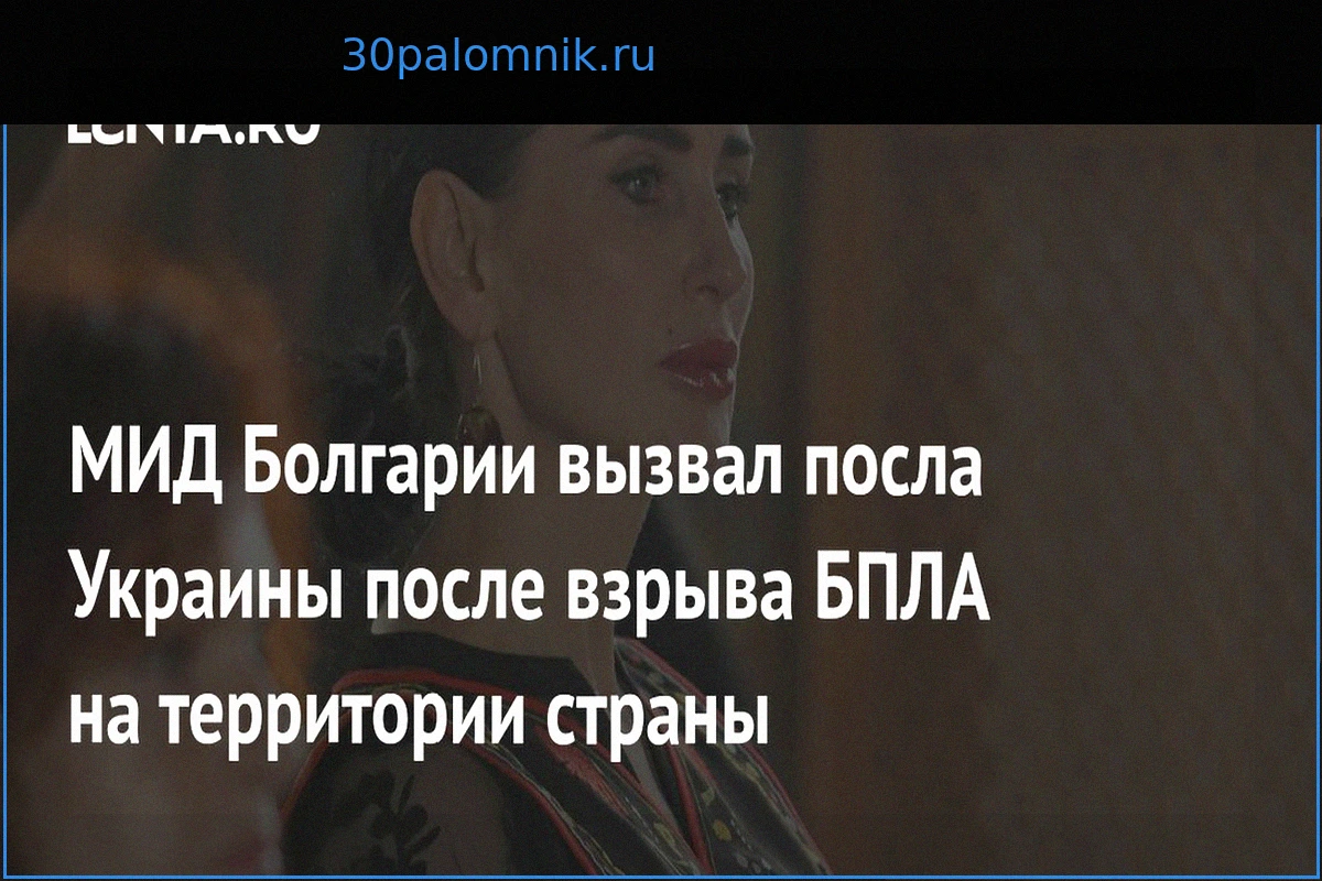 МИД Болгарии вызвал посла Украины после взрыва БПЛА на территории страны